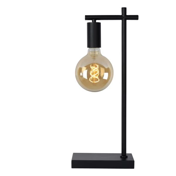 Lucide LEANNE - Lámpara de mesa - 1xE27 - Negro - detalle 2